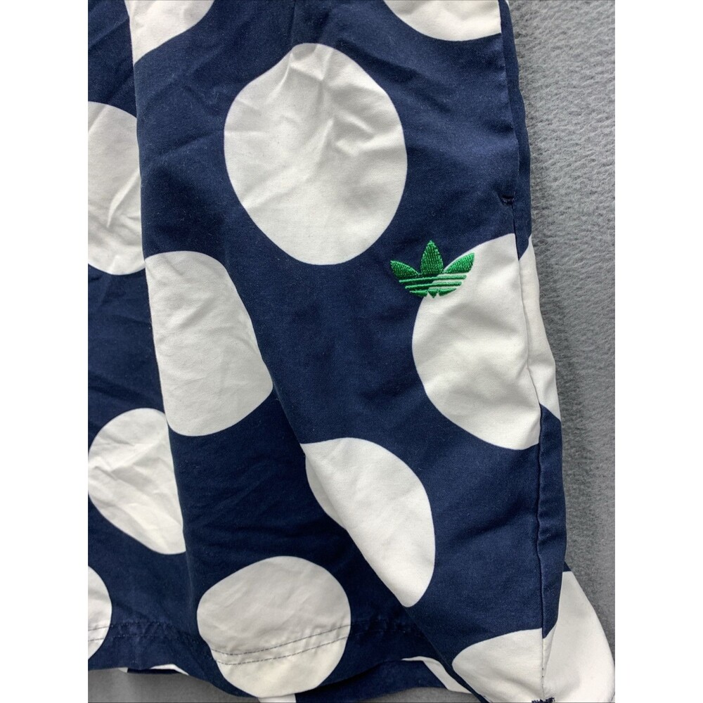 Adidas Men’s Swim Trunks Stan Smith Polkadot blue white Embroidered Lined XXL - Picture 4 of 15